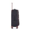 4 Piece Set (16/20/24/28), Softshell Suitcase Spinner Wheels Terylene Luggage Sets Carry On Suitcase Luggage Lightweight Durable Suitcase - Black - Image 10