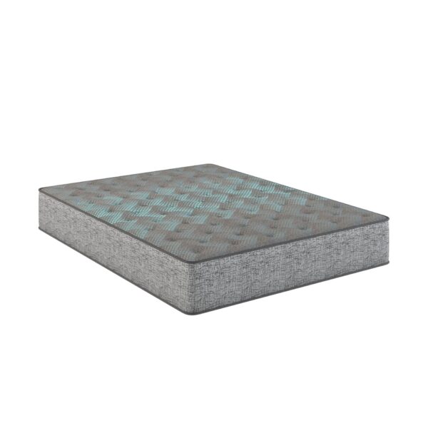 Comfort Care - 11" Queen Size Hybrid Mattress, Medium Comfort - Gray / Blue