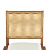 Modern 6 Piece Extendable Dining Table Set With 4 Wicker Back Upholstered Dining Chairs And Long Bench, 2 Removable Leaf - Walnut - Image 25