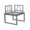 4 Piece L-Shaped Patio Wicker Outdoor 5 Seater Sectional Sofa Seating Group Conversation Sets With Side Table & Cushions - Dark Gray - Image 20