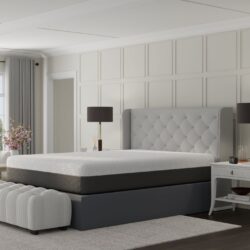 Pur Chill - 12" California King Soft Mattress With Phase Change Cooling Fabric - White / Gray