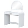 Makeup Vanity Table With Mirror Touch Screen Lighted Mirror, Dressing Table With Drawer For Bedroom - White - Image 14