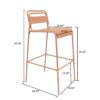 Carmella - Outdoor Barstool (Set of 2) - Orange - Image 8