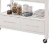 Ottawa - Kitchen Cart - Stainless / White - Image 5