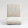 Modular Sectional Sofa Armless Seat Module, Corduroy Sectional Couch, Single Couch Modular Armless Accent Chair With Back Cushion - Beige - Image 11