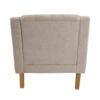 Accent Chair, Living Room Chair, Footrest Chair Set With Vintage Brass Studs, Button Tufted Upholstered Armchair For Living Room, Comfy Reading Chair For Bedroom, Reception Room - Beige - Image 27