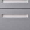 3 Drawer Mobile File Cabinet Under Desk Office, Simple Style Versatile Storage Cabinet For Legal / Letter / A4 Files, 5 Wheel Design Anti-Tilting Cold Rolled Steel Waterproof Moisture-Proof - White / Gray - Image 9
