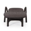 Polypropylene Resin Chaise Lounge With Hand Crafted Details - Dark Brown - Image 4