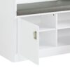 Buck II - High Gloss Hall Tree - White - Image 4
