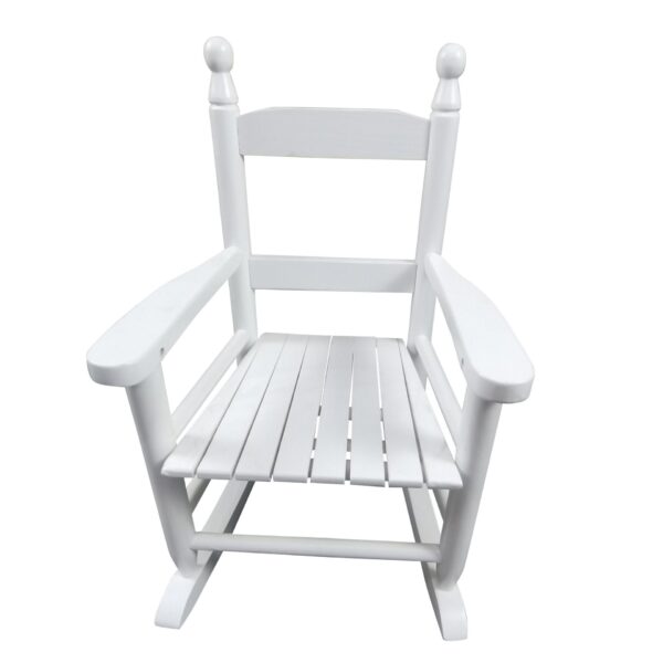 Children's Rocking Chair Indoor Or Outdoor, Suitable For Kids, Durable - White