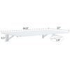 Laundry Room, Folding Table Wall Mounted Folding Table For Small Spaces, Fold Down Desk, Workbench, Addition To Garage & Shed - White - Image 3