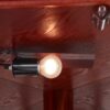6 Shelf Lighted Corner Curio Cabinet With Adjustable Tempered Glass Shelves And Mirror Back (E26 Light Bulb Not Included) - Cherry - Image 12