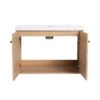 Bathroom Vanity With Resin Countertop Sink, 30" 2 Doors Cabinet Set - Oak - Image 20