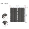 Interlocking Deck Tiles, 44 Pack Patio Deck Tiles, XSquare Waterproof Outdoor All Weather Use, Patio Decking Tiles For Poolside Balcony Backyard - Dark Gray - Image 3