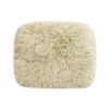Enchante - New Zealand Sheepskin Rectangular Accent Ottoman - Taupe / Natural - Image 2