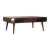 Avora - 2 Drawer Coffee Table - Brown - Image 2
