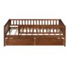 Twin Size Daybed Bed With Two Drawers - Walnut - Image 5