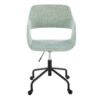 Margarite - Contemporary Adjustable Office Chair - Black / Light Green - Image 5