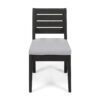 Outdoor 6 Seater Dining Set With Bench - Dark Gray / Light Gray - Image 13