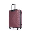 3 Piece Luggage Sets Lightweight Suitcase With Two Hooks, Spinner Wheels, Tsa Lock, (20/24/28) - Wine Red - Image 4