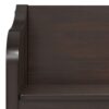 Connaught - Small Entryway Storage Bench - Chestnut - Image 3