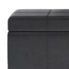 Kingsley - Large Storage Ottoman - Distressed Black - Image 4