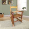 Children's Rocking Chair Indoor Or Outdoor, Suitable For Kids, Durable - Oak - Image 9