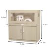 Hamster Cage, Rat Cage Wood With Independent Storage Cabinet, House For Ch" illa With Guinea Pig Hutch And Bridge, Easy View Acrylic Panels, Living Habitat X-Large - Teak - Image 3