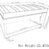 Darcy - Storage Ottoman Bench - Slate Gray - Image 2