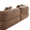Sectional Sofa With Durable Fabric, Solid Wood Frame, And High Density Sponge Fill - Camel - Image 14