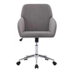 Adjustable Office Chair, Ergonomic Swivel Chair With Comfortable Backrest Seat - Gray