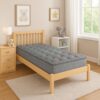 Comfort Care - 11" Twin Size Hybrid Mattress, Medium Comfort - Gray / Blue - Image 2