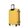 3 Piece Luggage Sets Lightweight Suitcase With Two Hooks, Spinner Wheels, Tsa Lock, (20/24/28) - Yellow - Image 22