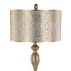 Ashland - Contemporary Floor Lamp With Laser Cut - Gold / Off White - Image 3