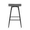 Ale - Contemporary Fixed Height Counter Stool (Set of 2) - Black / Gray - Image 5