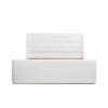 Brooks - King Contemporary Tufted Shelter Platform Bed - Antique White - Image 3
