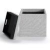 Rockwood - Cube Storage Ottoman With Tray - Cloud Gray - Image 4