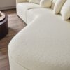 Elijah - Japandi Curvy Sectional Sofa - Beige - Image 7