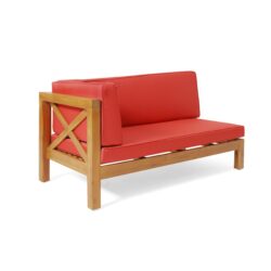 Brava - X Back Left Corner Bench - Red