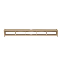 Modern Wall-Mounted Floating TV Stand - Coastal Oak
