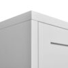 Metal Kitchen Storage Cabinet, Kitchen Pantry Storage Cabinet With Doors And Shelves, Storage Cabinet With Adjustable Leveling Foot For Kitchen, Living Room And Dining Room - White - Image 21