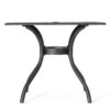 Enchantia - Outdoor Square Dining Table With Weave Tabletop And Flared Legs - Copper - Image 6