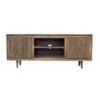 TV Cabinet With Recycle Wood 2 Door - Brown - Image 2