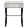 Accent Side Table, 1 Storage Drawer, Contemporary And Modern - Gray - Image 4