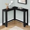 Corner Accent Console Table For Entryway, Transitional - Black - Image 4