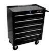 5 Drawers Multifunctional Tool Cart With Wheels - Black - Image 5