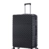 3 Piece Travel Lightweight Suitcase With Wheels, Password Lock, Business And Travel Carry On Luggage (20" / 24" / 28") - Black - Image 2