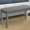 Bench, Rectangular, Upholstered, Transitional Versatile Design - Gray - Image 9