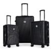 Luggage Sets 3 Piece Hardshell Suitcases With Wheels, Lightweight Expandable Travel Luggage With Tsa Lock, Carry-On, Checked Luggage (20" 24" 28") - Black - Image 3