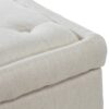 Button-Tufted Upholstered Ottoman With Hidden Storage - Linen - Image 7